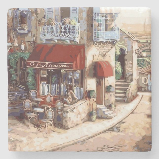 Beautiful Fine Art Stone Coaster (Front)