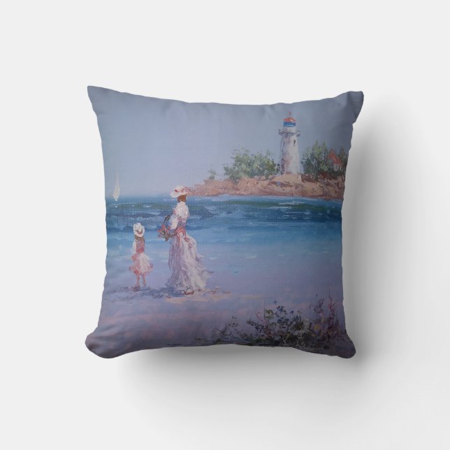 Beautiful Fine Art Throw Pillow (Front)