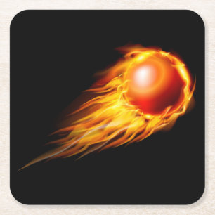 Beautiful Fire Ball Coaster Set
