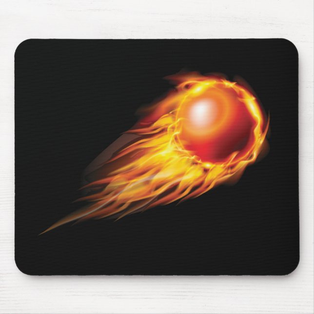Beautiful Fireball Mouse Mat (Front)