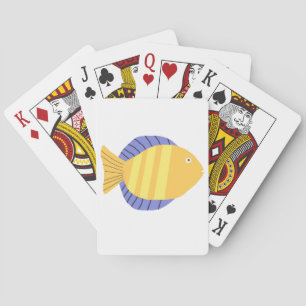 beautiful fish painting art playing cards