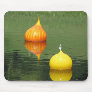 Beautiful Floating Glass Ornaments Mouse Mat