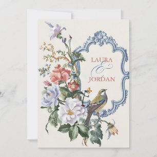 beautiful Flora Fauna wedding  Invitation