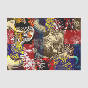 Beautiful Floral Abstract Tissue Paper