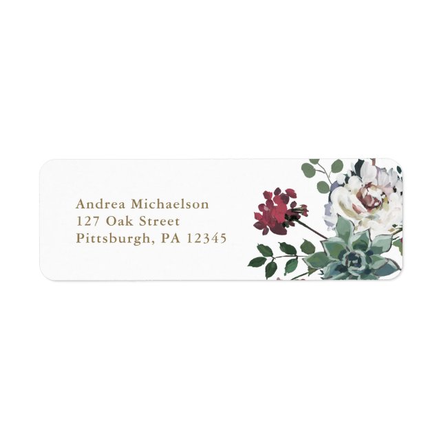 Beautiful Floral Address (Front)
