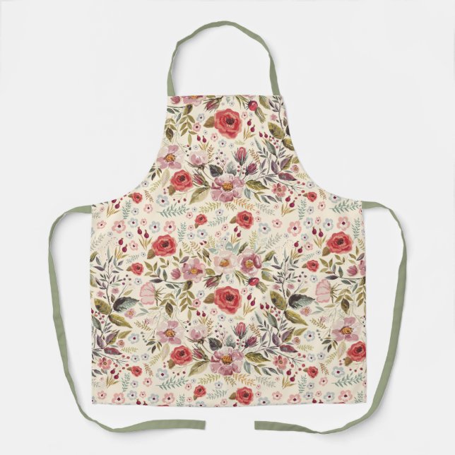 Beautiful Floral Apron (Front)