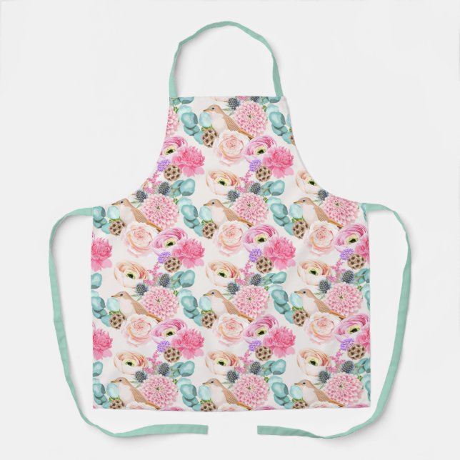  Beautiful Floral Apron (Front)