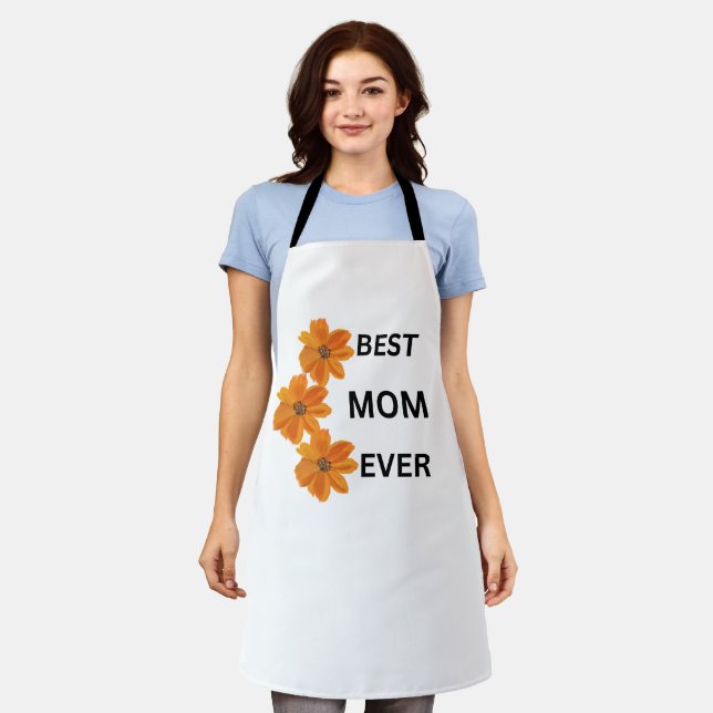 Beautiful Floral Apron for Mum (Worn)