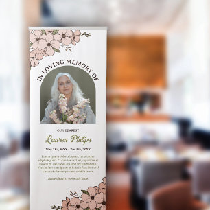 Beautiful Floral Arch Photo In Loving Memory Retractable Banner