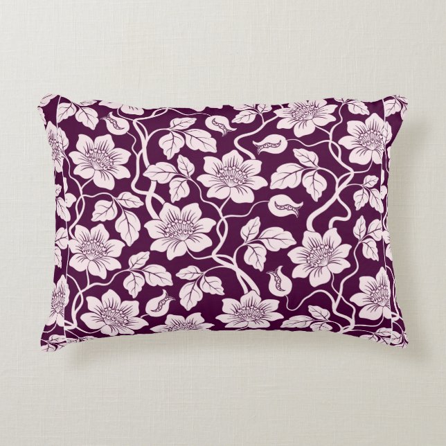 Beautiful Floral Background Decorative Cushion (Front)