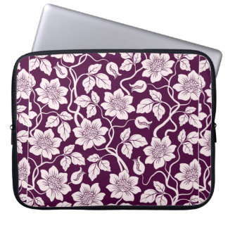 Beautiful Floral Background Laptop Sleeve