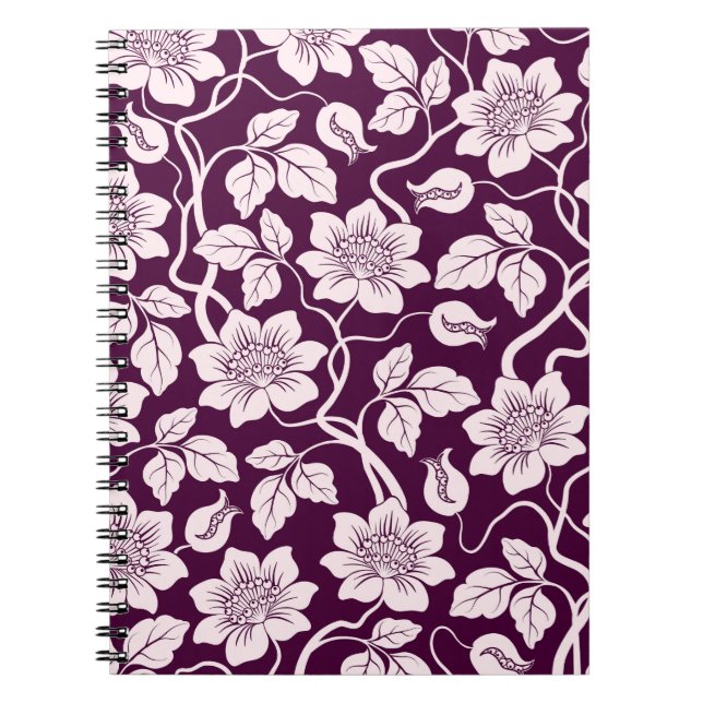 Beautiful Floral Background Notebook (Front)