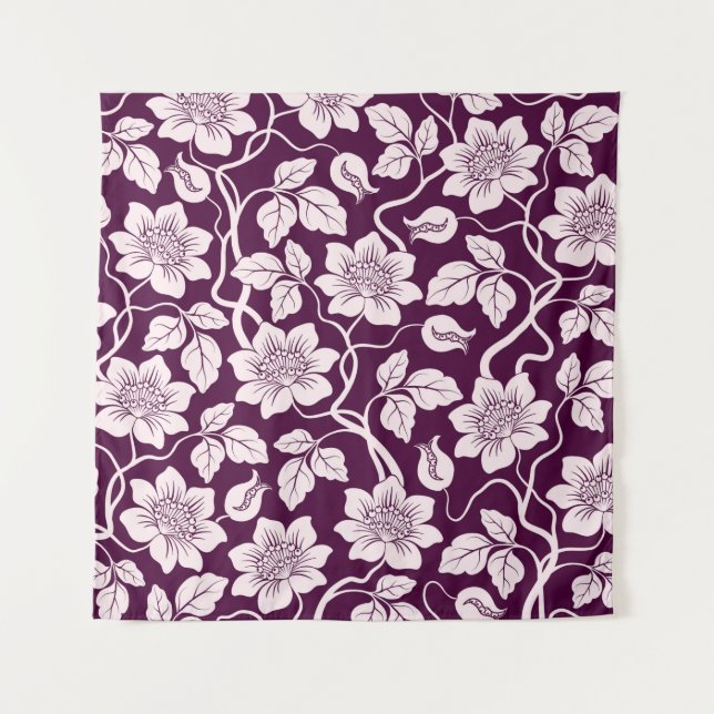 Beautiful Floral Background Tapestry (Front)