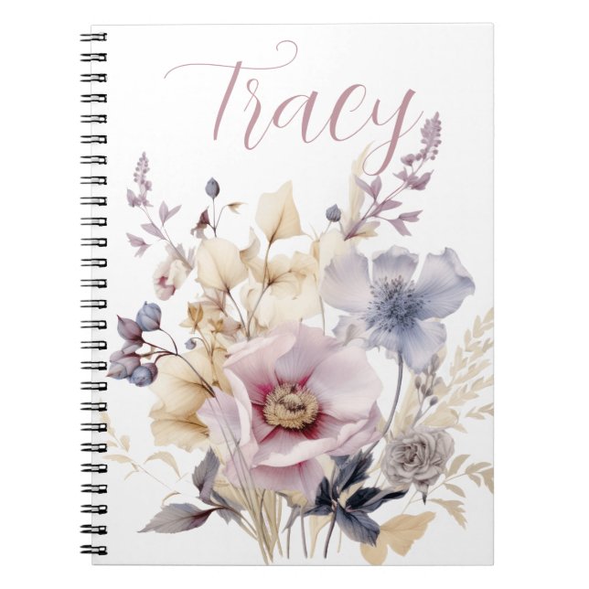 Beautiful Floral Bouquet Custom  Notebook (Front)