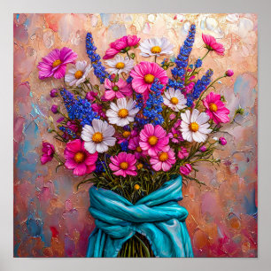 🌸 Beautiful Floral Bouquet Still Life Elegant Art Poster