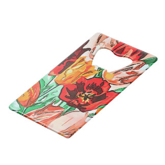 Beautiful Floral Bouquet Tulips Black Outline Art