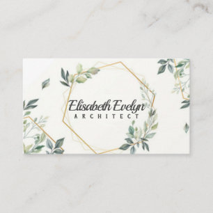 Beautiful floral card with golden