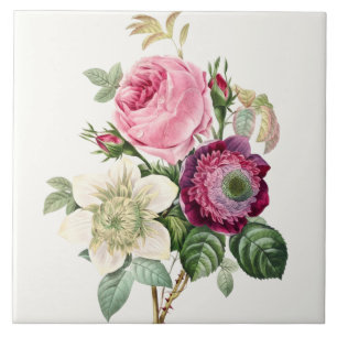 Beautiful Floral  Ceramic Tile