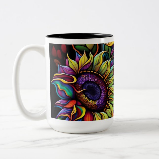 Beautiful Floral Coffee Mug (Left)