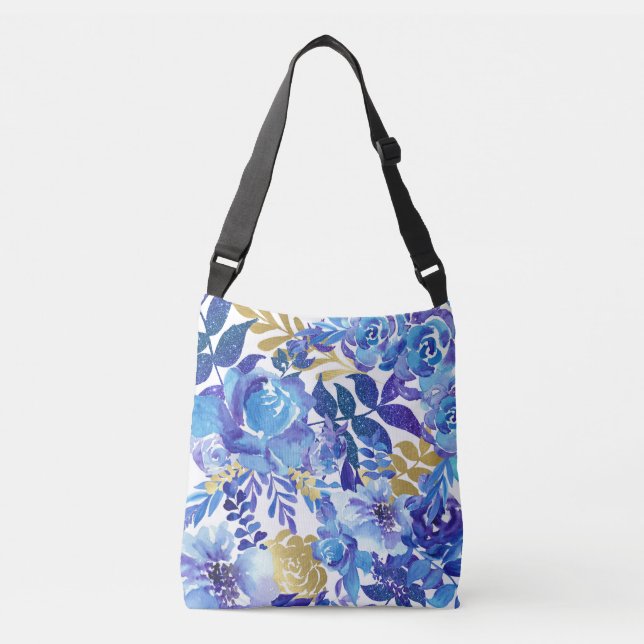 Beautiful Floral Crossbody Tote (Front)