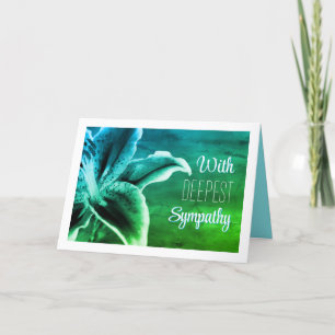 Beautiful floral deepest Sympathy card