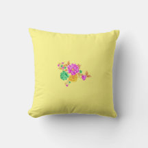 Beautiful Floral Design Decorative Pillow