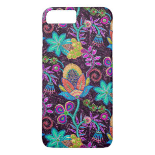 Beautiful Floral Design Glass Beads Look iPhone 8 Plus/7 Plus Case
