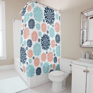 Beautiful Floral Design Shower Curtain