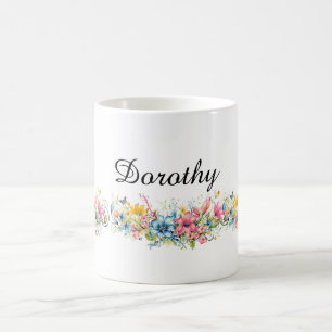 Beautiful Floral Design TEMPLATE Coffee Mug