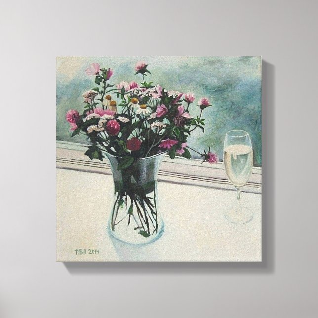 Beautiful floral fine art canvas by Pola.B.Alex (Front)