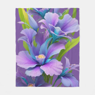 Beautiful floral Fleece Blanket 