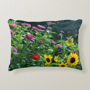 Beautiful floral garden decorative cushion