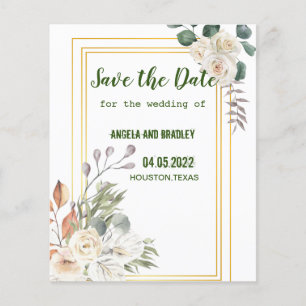 Beautiful floral gold flyer