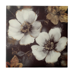 Beautiful floral gold home tiles