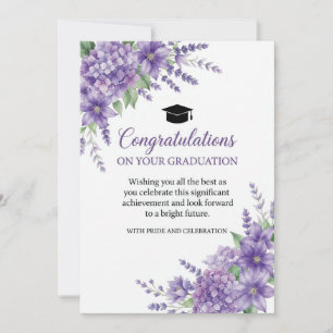 Beautiful Floral Graduation Card
