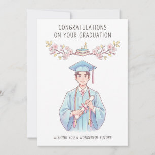 Beautiful Floral Graduation Card