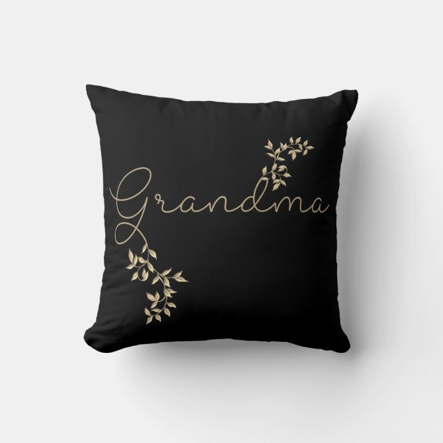 Beautiful Floral Grandma Design Cushion (Front)