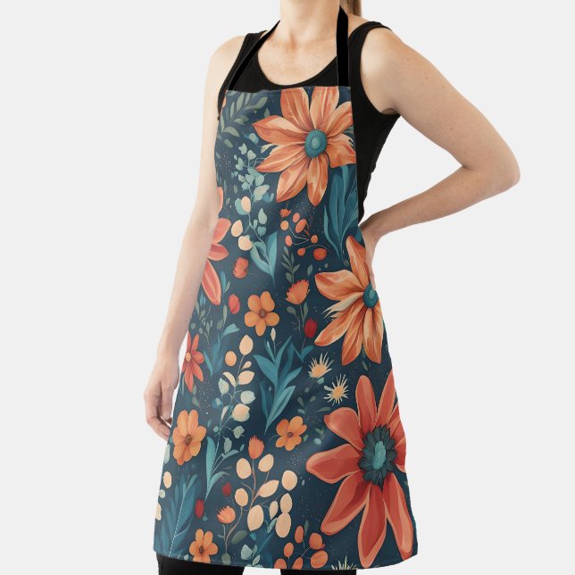 Beautiful Floral Inspiration  Apron (Insitu)
