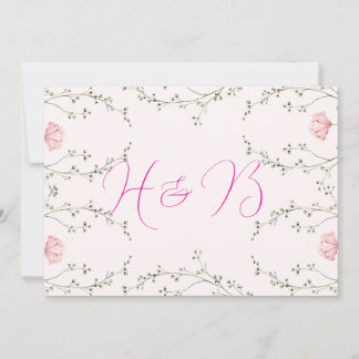 Beautiful Floral  Invitation
