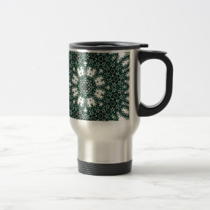 Beautiful Floral Kaleidoscope Travel Mug