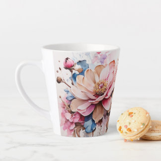 Beautiful Floral Latte Mug