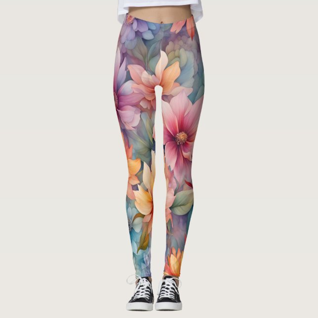 Beautiful Floral Leggings (Front)