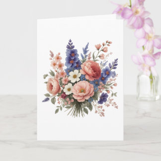 Beautiful Floral Mother’s Day Card With Love