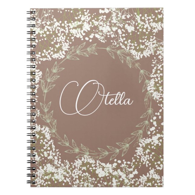 Beautiful Floral Notebook (Front)