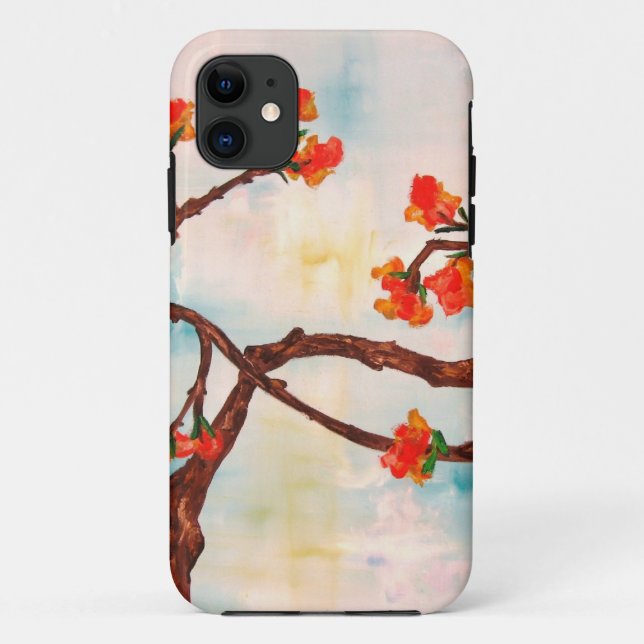 Beautiful Floral Painting of Blooms. Case-Mate iPhone Case (Back)