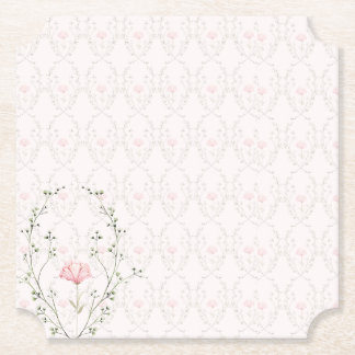 Beautiful Floral Paper Coaster