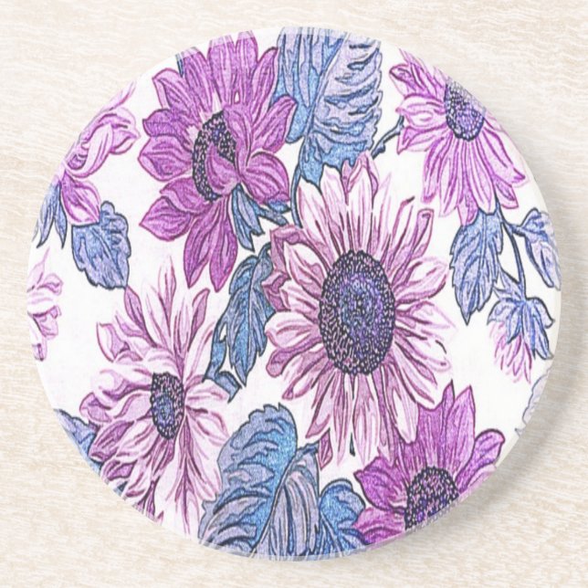 Beautiful Floral Pattern Coaster (Front)