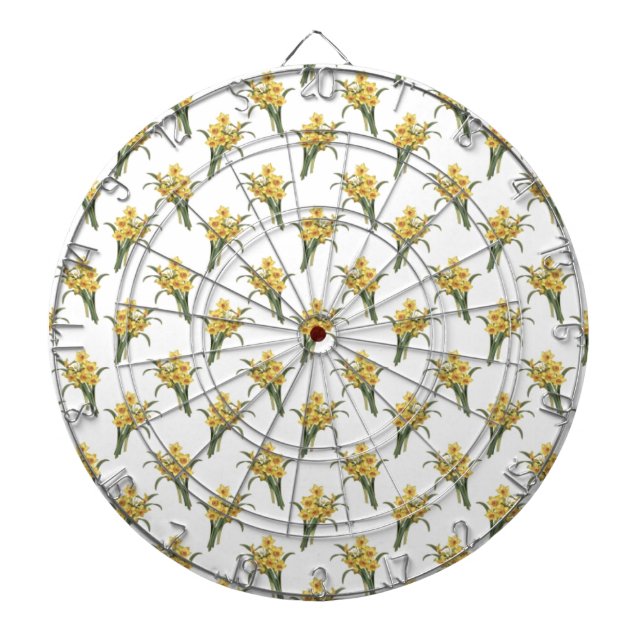 Beautiful Floral Pattern Dartboard (Front)
