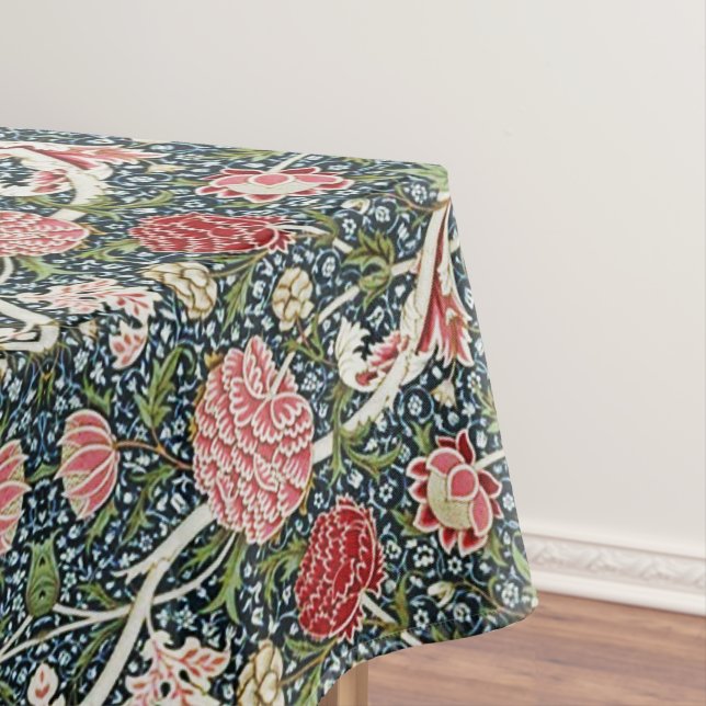 Beautiful Floral Pattern Foliage Flowers Red Pink  Tablecloth (In Situ)