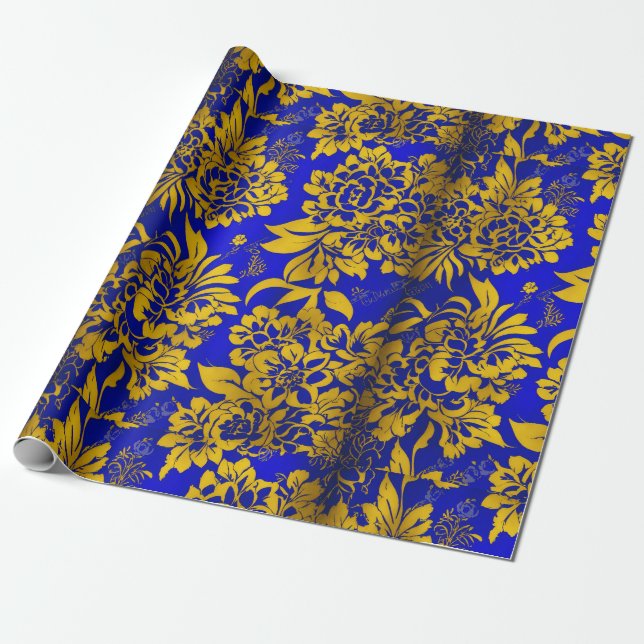 Beautiful floral pattern for gift wrapping paper i (Unrolled)